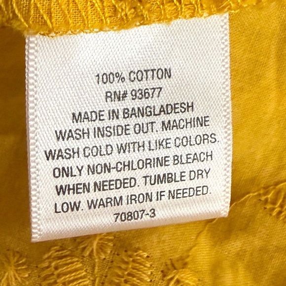 St. John's Bay Mustard Yellow Blouse - Picture 4 of 4